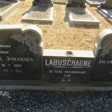 LABUSCHAGNE Hendrik Johannes 1922-2010 &amp; Jacomina Christiana 1919-1976