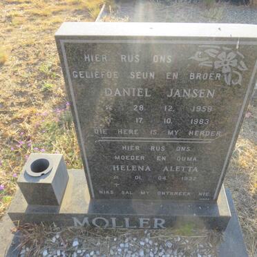 MÖLLER Helena Aletta 1932- :: MÖLLER Daniel Jansen 1959-1983