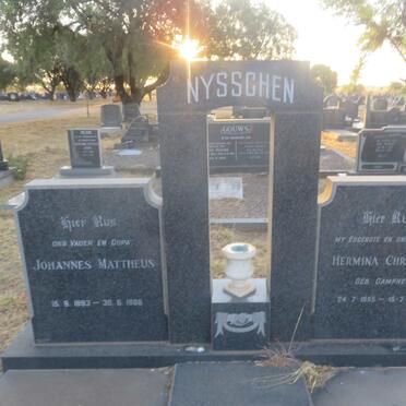 NYSSCHEN Johannes Mattheus 1893-1988 &amp; Hermina Christina CAMPHER 1895-1966