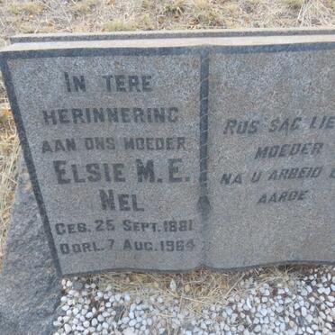 NEL Elsie M.E. 1881-1964