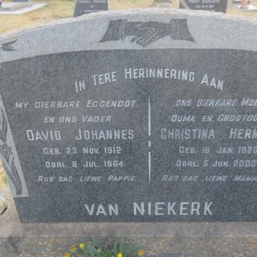 NIEKERK David Johannes, van 1912-1964 &amp; Christina Hermina 1920-2000