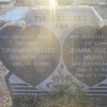 NAUDE Stephanus Petrus 1910-1966 &amp; Johanna Elizabeth Muriel TERREBLANCHE 1912-1966