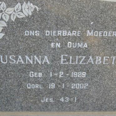 POTGIETER Smartryk Trichard 1919-1976 &amp; Susanna ELizabeth 1929-2002