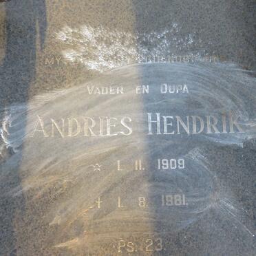 POTGIETER Andries Hendrik 1909-1981 &amp; Elizabeth Petronella M. 1912-1984