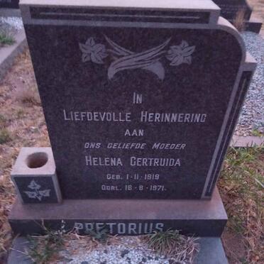 PRETORIUS Helena Gertruida 1919-1971
