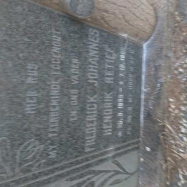 RETIEF Frederick Johannes Hendrik
