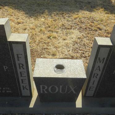 ROUX Frederick Jacobus P. 1910-1976 &amp; Maria Jacoba G.J. 1914-1994
