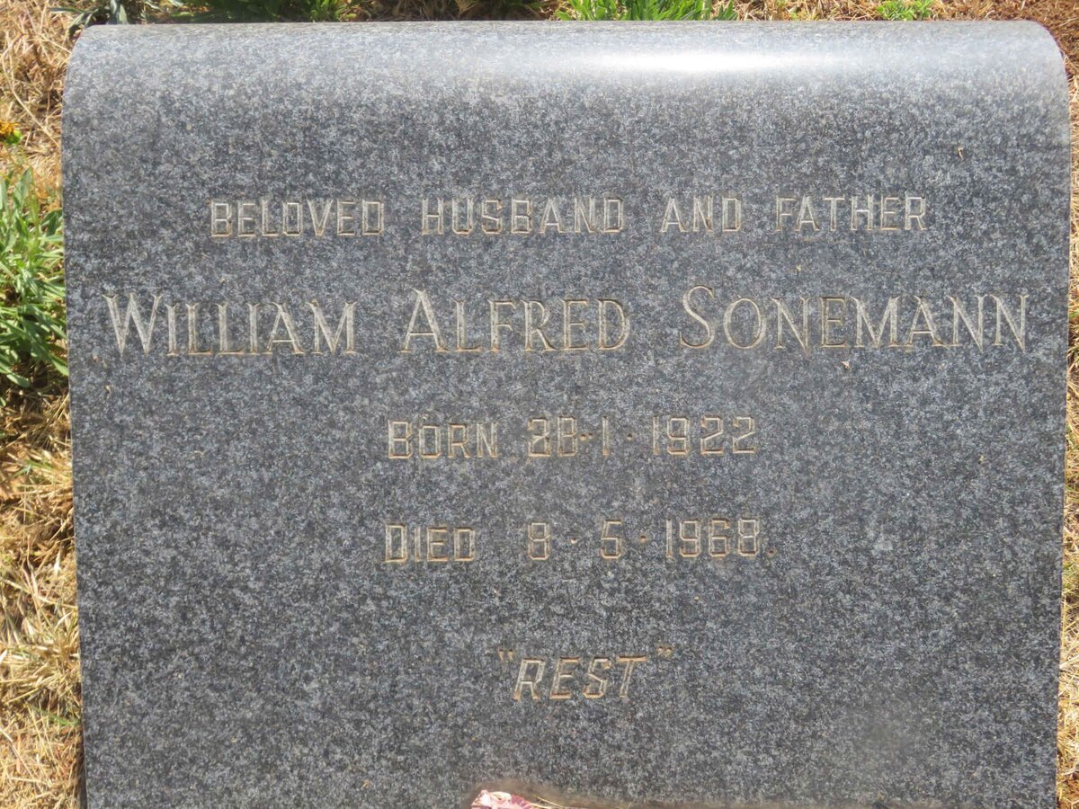 SONEMANN William Alfred 1922-1968