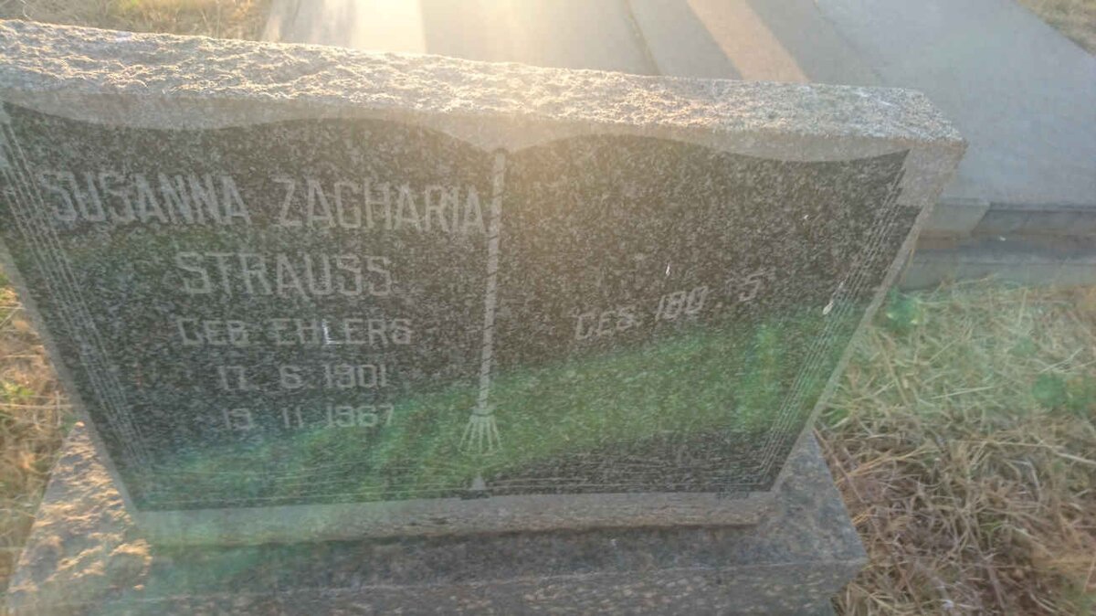 STRAUSS Susanna Zacharia nee EHLERS 1901-1967