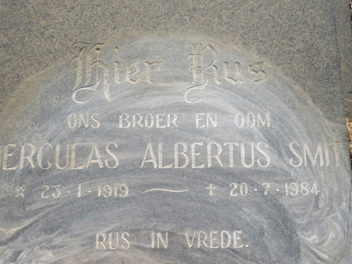 SMIT Herculas Albertus 1919-1984