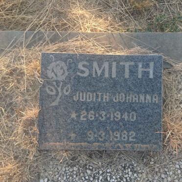 SMITH Judith Johanna 1940-1982