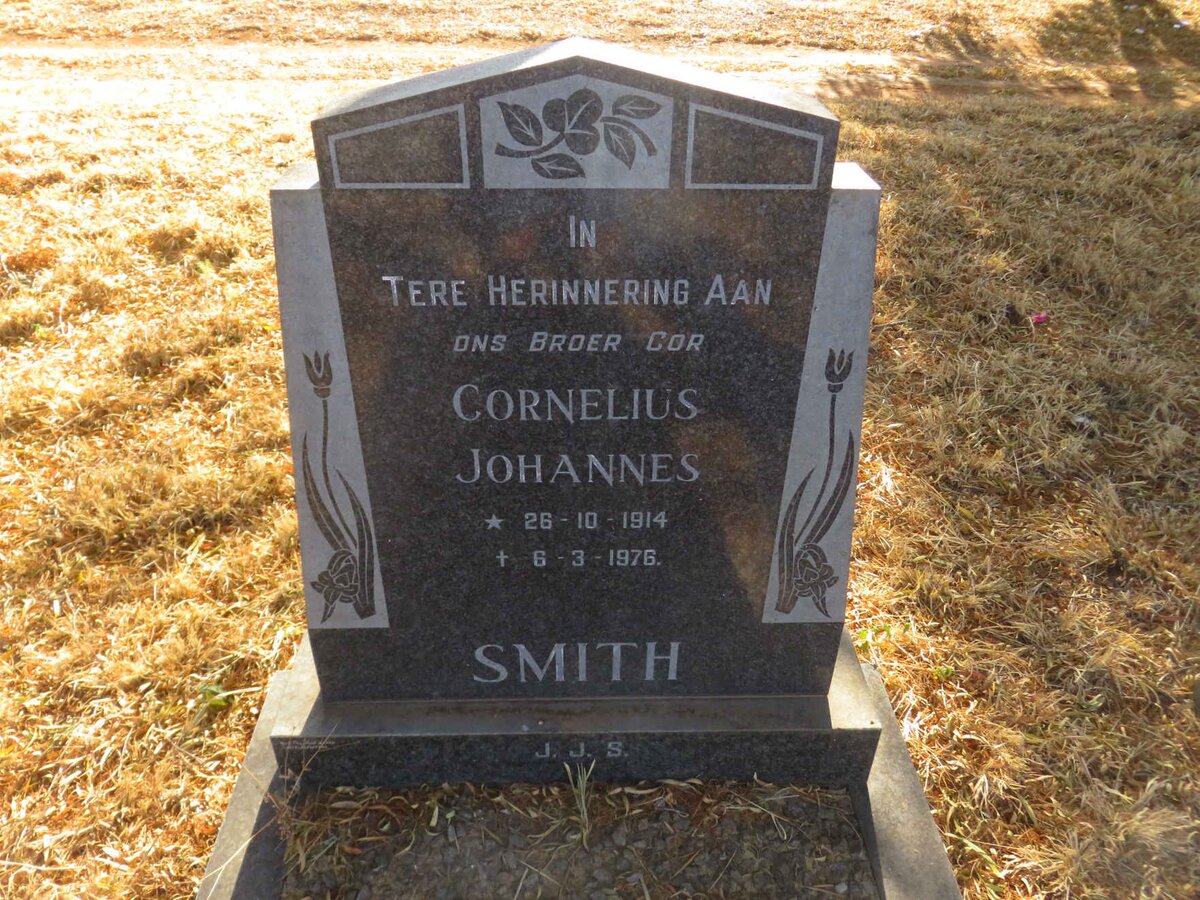 SMITH Cornelius Johannes 1914-1976