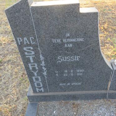 STRYDOM P.A.C. Sussie 1890-1981