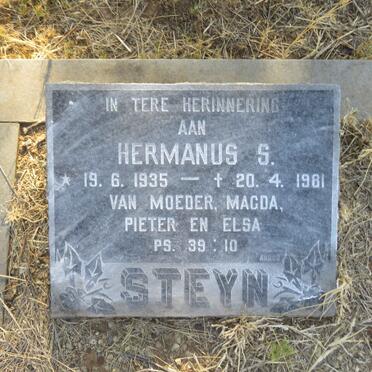 STEYN Hermanus S. 1935-1981