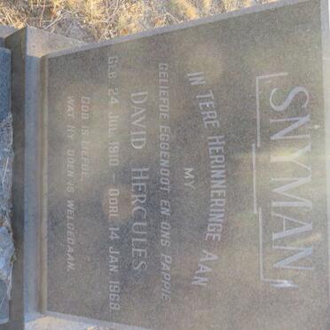 SNYMAN David Hercules 1910-1968