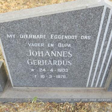SWANEPOEL Johannes Gerhardus 1903-1976 &amp; Wilhelmina Jacoba VILJOEN 1905-1992