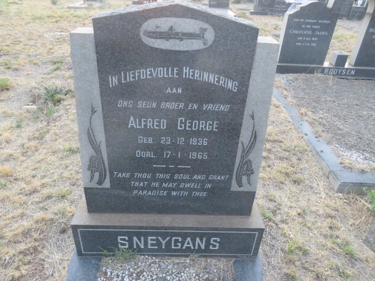 SNEYGANS Alfred George 1936-1965