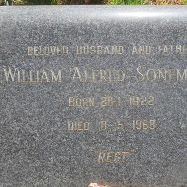 SONEMANN William Alfred 1922-1968