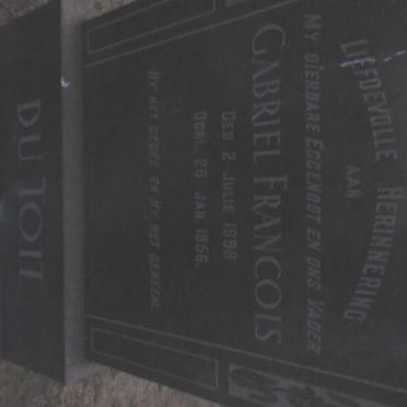 TOIT Gabriel Francois, du 1898-1956