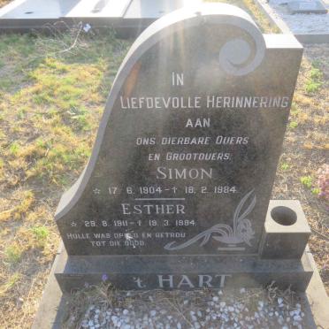 't HART Simon 1904-1984 &amp; Esther 1911-1994