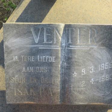 VENTER Isak P.A. 1959-1983