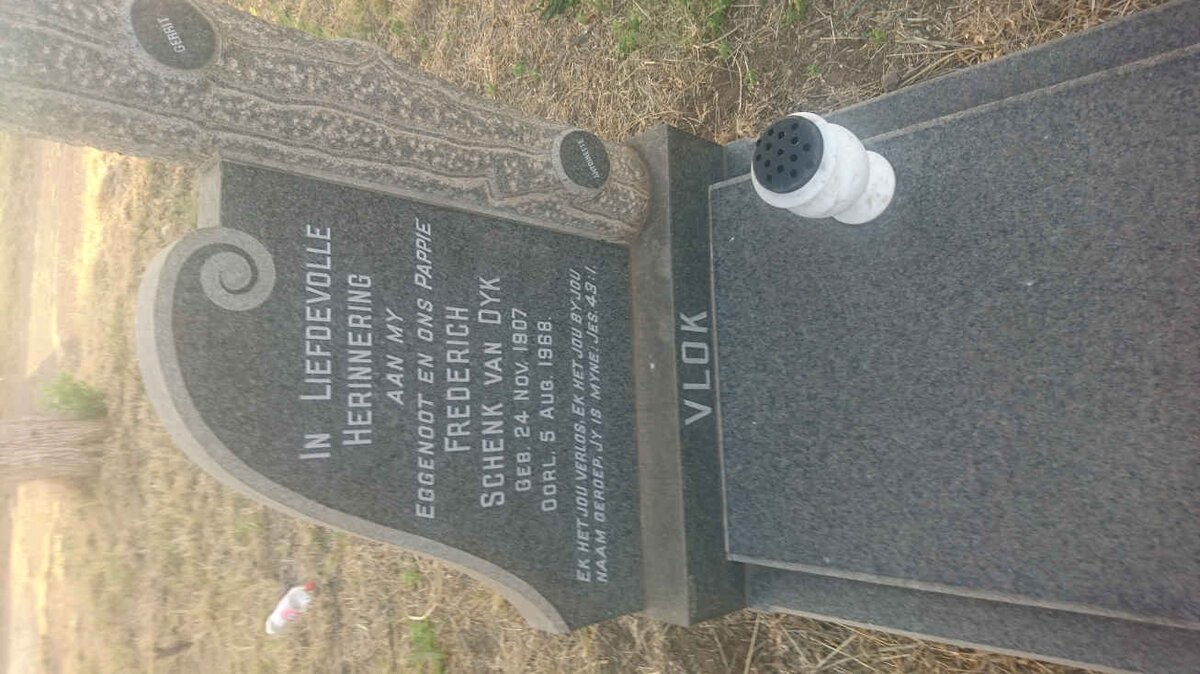 VLOK Frederich Schenk van Dyk 1907-1968