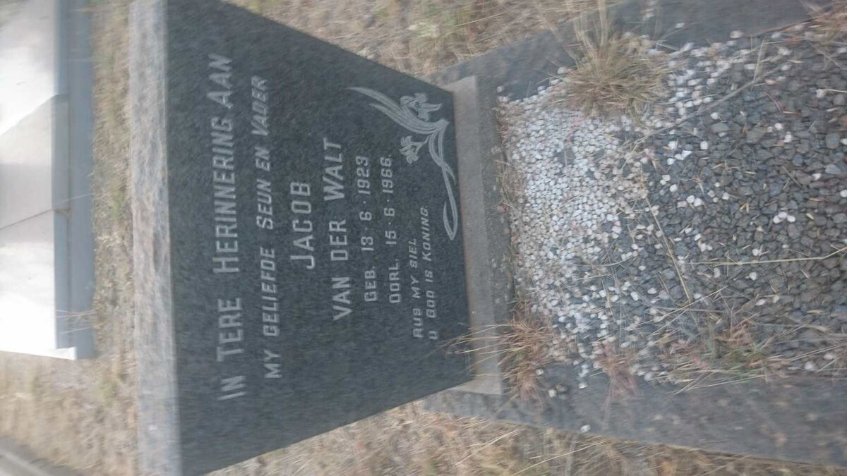 WALT Jacob, van der 1923-1966