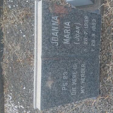 WYK Johanna Maria, van 1939-1993