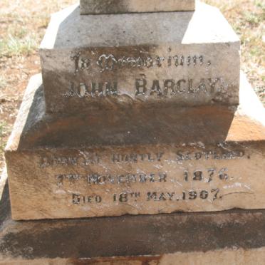 BARCLAY John 1876-1907