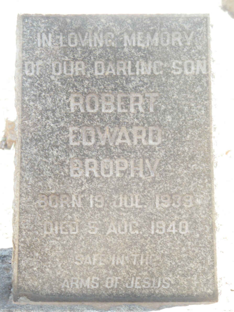BROPHY Robert Edward 1939-1940