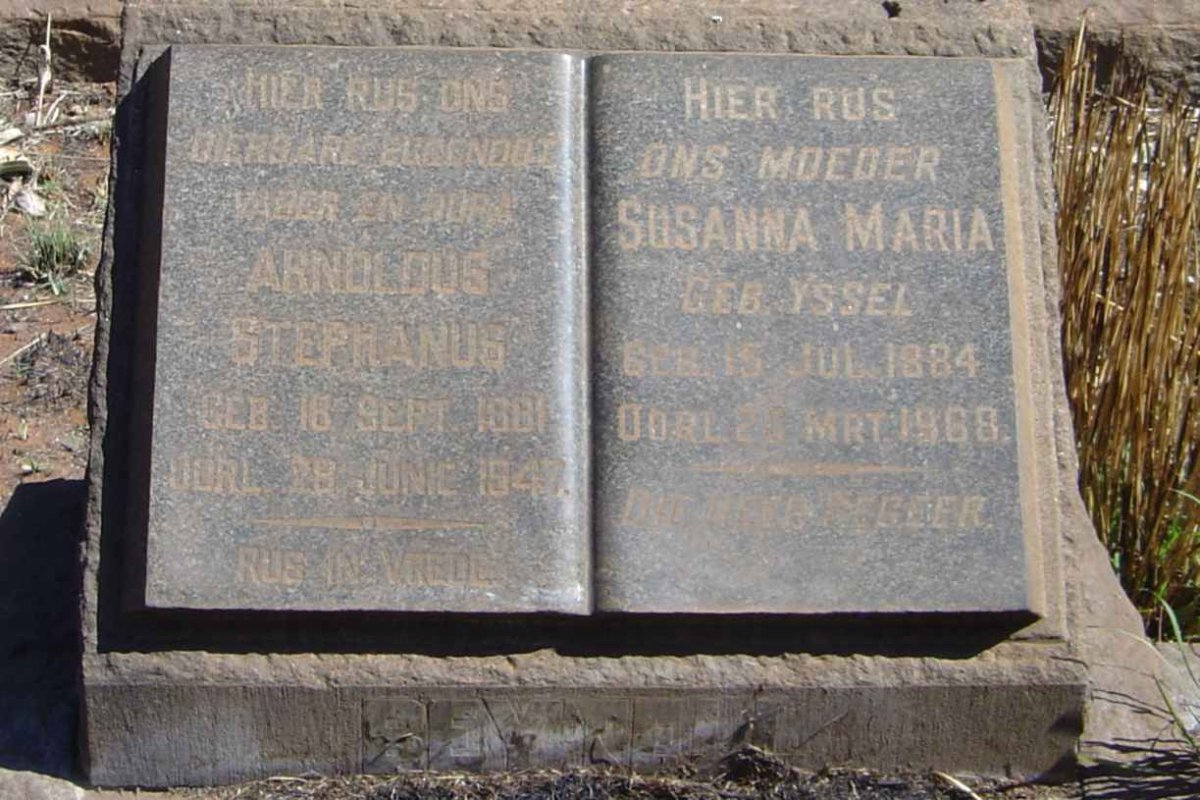 BEYTELL Arnoldus Stephanus 1881-1947 &amp; Susanna Maria YSSEL 1884-1968