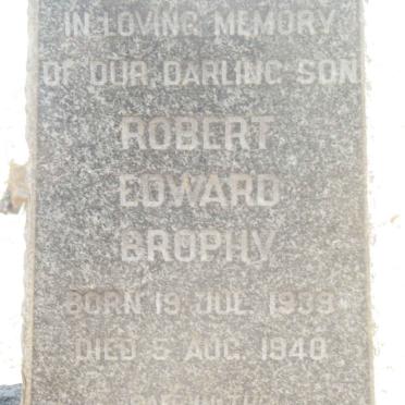 BROPHY Robert Edward 1939-1940