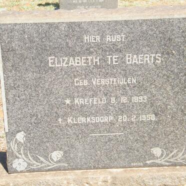 BAERTS Elizabeth, te nee VERSTEIJLEN 1893-1958