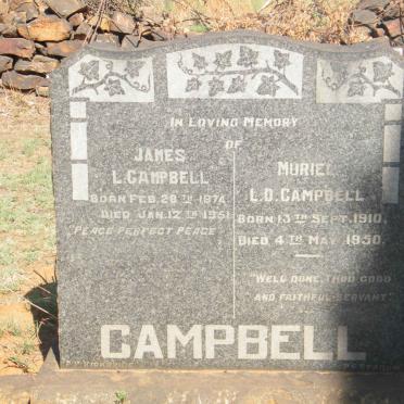 CAMPBELL James L. 1874-1951 :: CAMPBELL Muriel L.D. 1910-1950