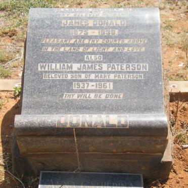 DONALD James 1875-1938 &amp; Anna Catherina 1873-1974 :: PATERSON William James 1937-1961
