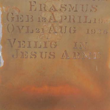 ERASMUS Hendrik Erns? 193?-1936