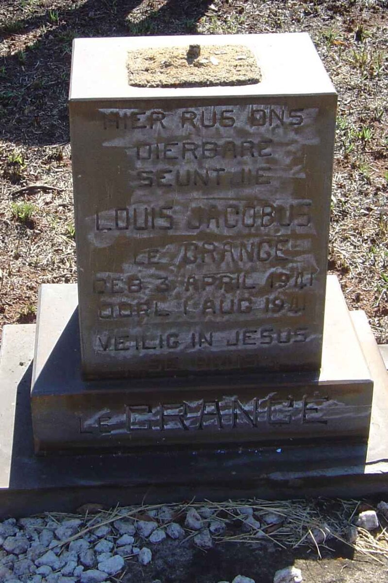 GRANGE Louis Jacobus, le 1941-1941