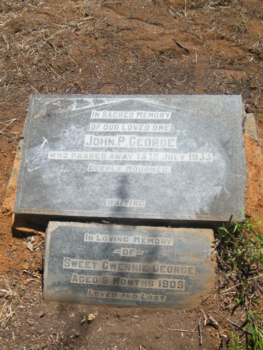 GEORGE John P. -1933 :: GEORGE Gwennie -1909