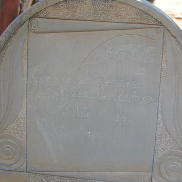 GELDERBLOM Wessel Johannes Nicolaas 1891- &amp; Johanna Magdalena OOSTHUIZEN 1904-1931