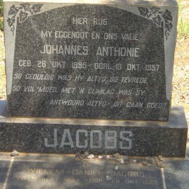 JACOBS Willem Daniel 1854-1923 :: JACOBS Johannes Anthonie 1895-1957