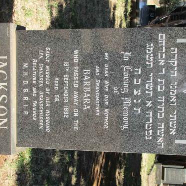 JACKSON Barbara -1982