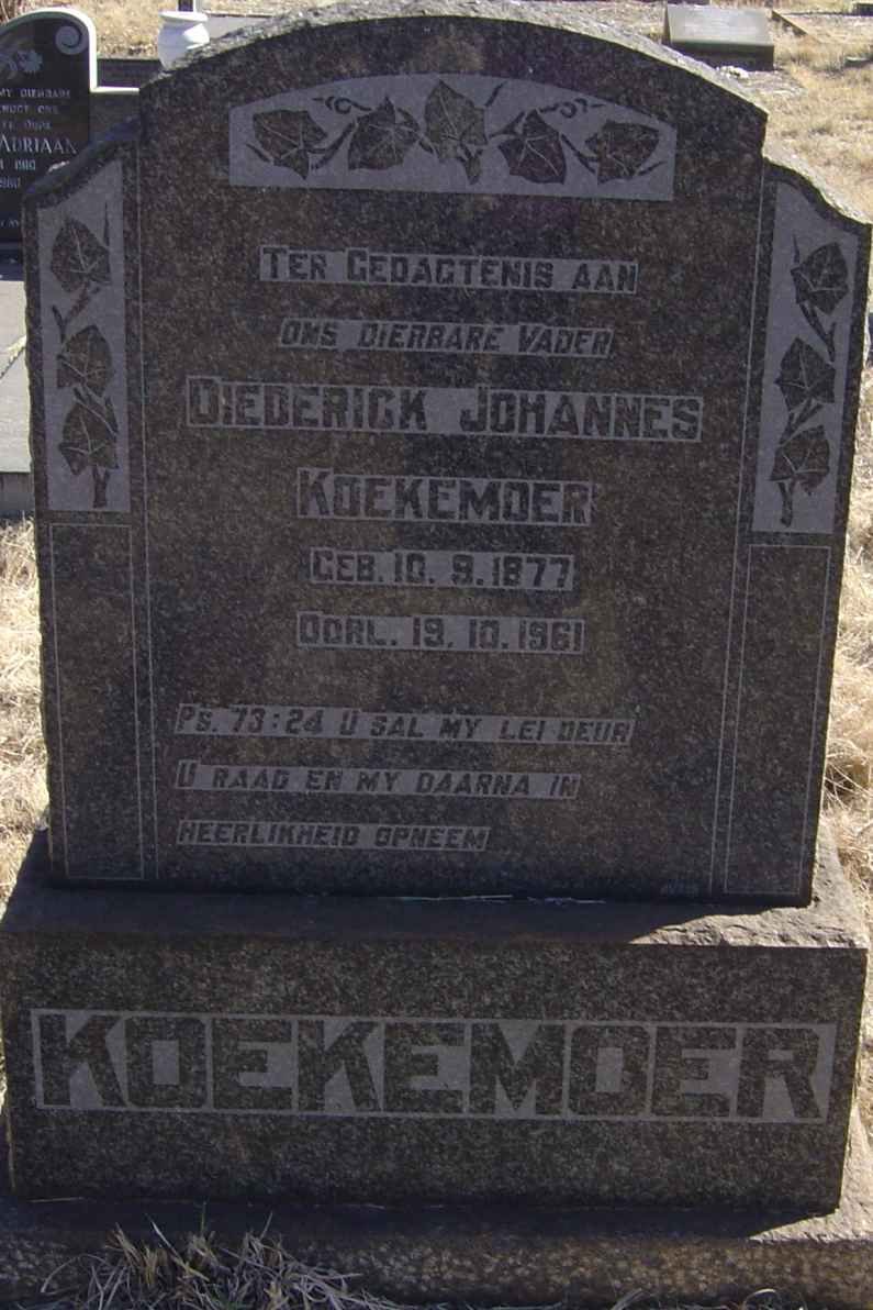 KOEKEMOER Diederick Johannes 1877-1961