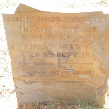 KIDWELL Loris Noel 1892-1893