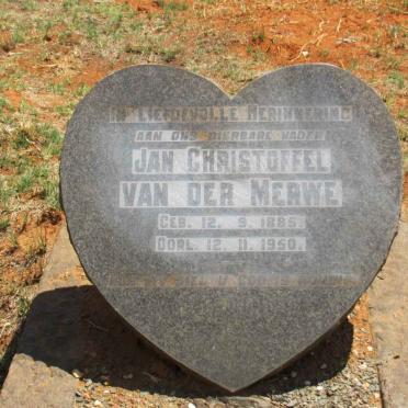 MERWE Jan Christoffel, van der 1885-1950