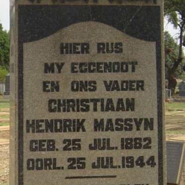 MASSYN Christiaan Hendrik 1882-1944