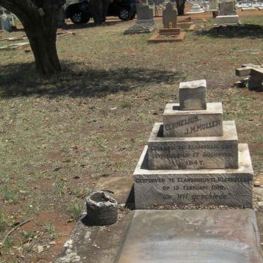 MULLER Cornelius J.M. 1847-1910 &amp; Louisa Josina TERBLANCHE