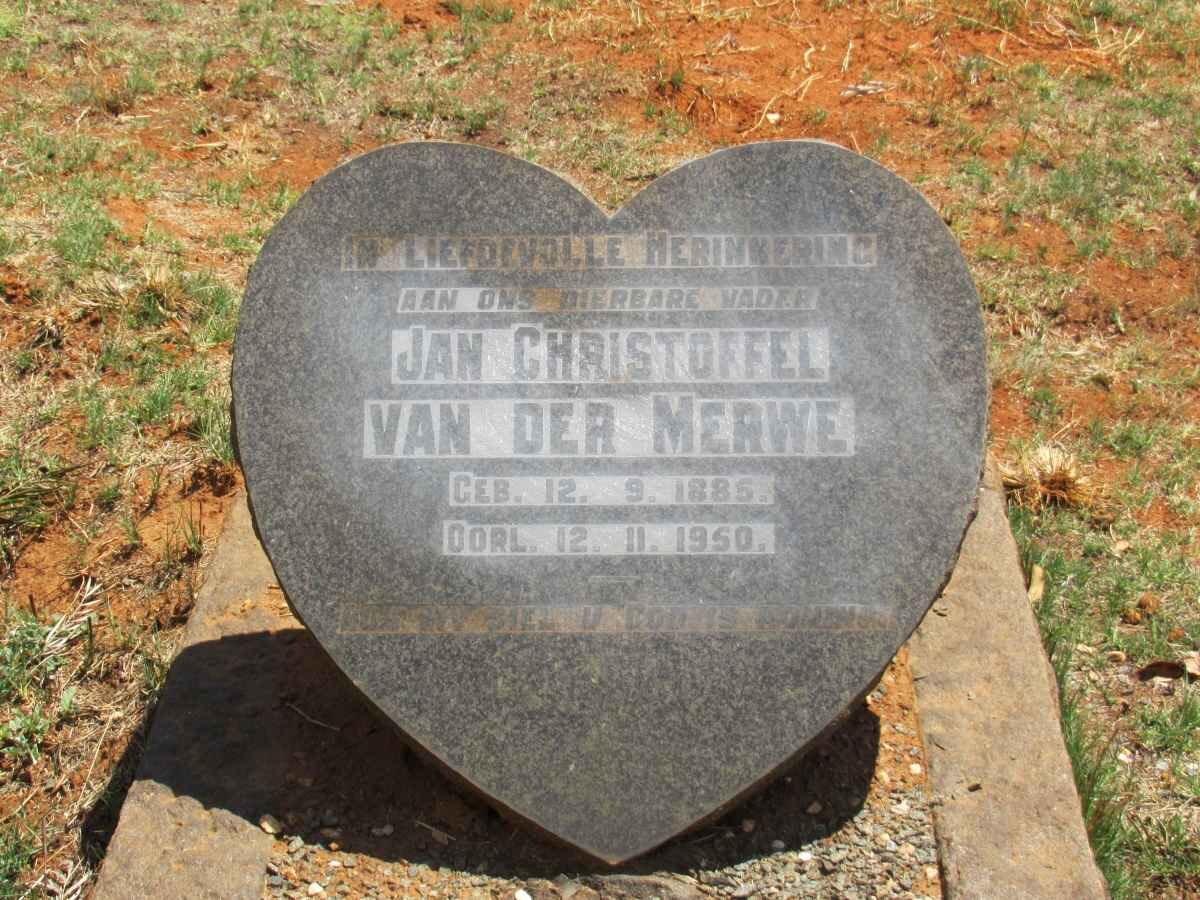 MERWE Jan Christoffel, van der 1885-1950