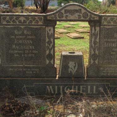 MITCHELL Albert Johannes 1882-1955 &amp; Johanna Magdalena nee SNYMAN 1884-1970 :: MITCHELL Daniel Jacobus 1923-1968