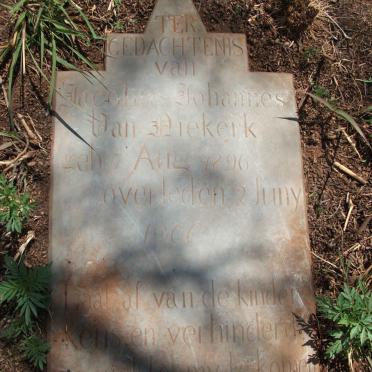 NIEKERK Jacobus Johannes, van 1896-1900