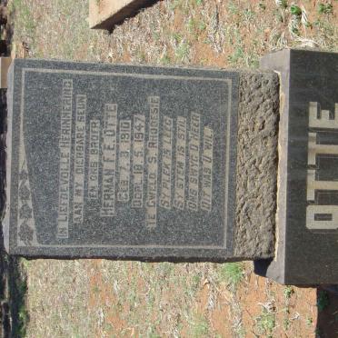 OTTE Herman F.E. 1910-1947